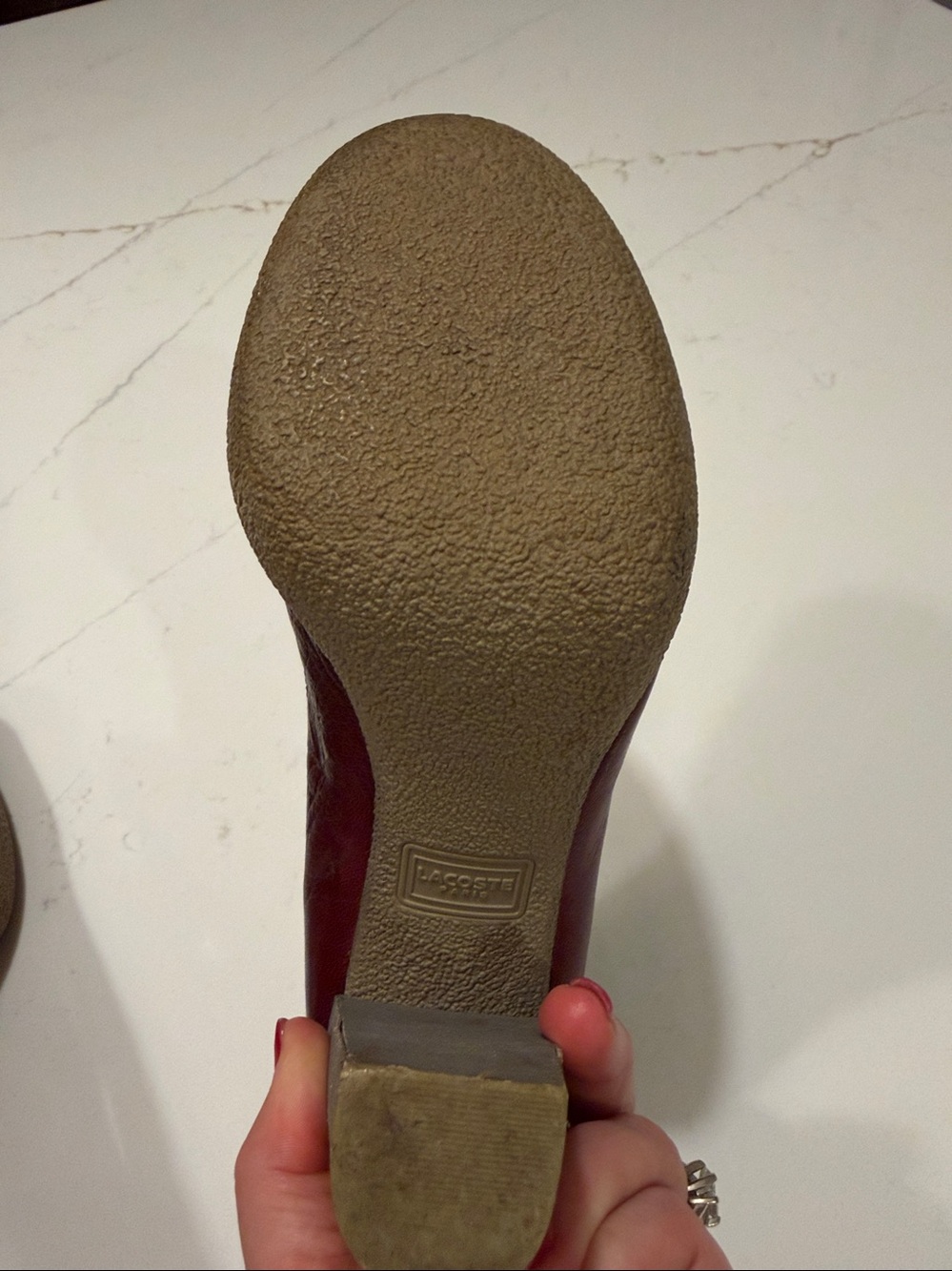 Lacoste Missie leather pumps - Picture 8 of 9